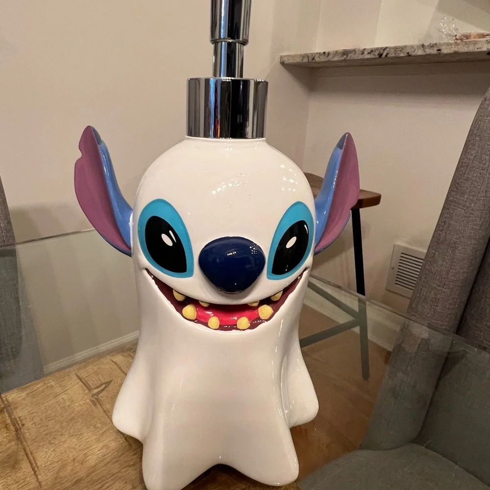 Disney Stitch Soap Dispenser - White and Blue Halloween